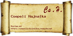 Csepeli Hajnalka névjegykártya